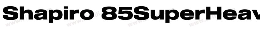 Shapiro 85SuperHeavy字体转换 Shapiro 85SuperHeavy字体转换